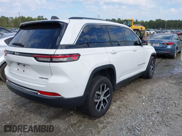 2023 Jeep Grand Cherokee Limited with VIN 1C4RJGBG2PC575507, listed as a IAAI auction lot 41996521 with 37,456 mi miles and . Bid and sale history available at DreamBid. Image 4.