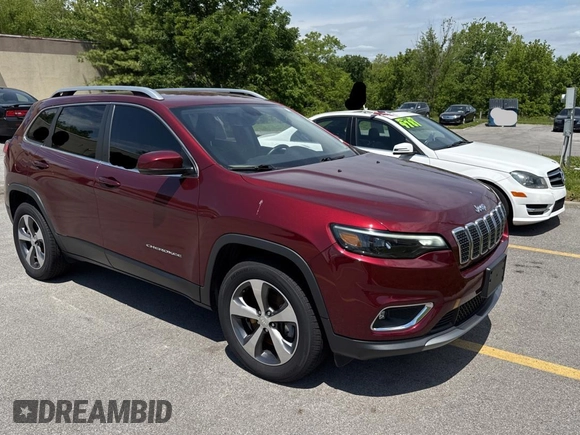 2019 Jeep Cherokee Limited with VIN 1C4PJMDX5KD126098, listed as a Copart auction lot 58540935 with 92,652 mi miles and Clean title. Bid and sale history available at DreamBid. Image 1.