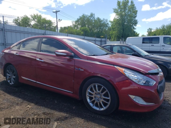 2012 Hyundai Sonata Hybrid z VIN KMHEC4A44CA039593, wystawiony jako Copart lot #55979085 z przebiegiem 128 168 mil mil oraz Czysty tytuł • Clean title. Historia ofert i sprzedaży dostępna na DreamBid. Obrazek 4.