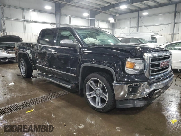 2014 GMC Sierra 1500 SLT with VIN 3GTU2VEC6EG103700, listed as a Copart auction lot 44943665 with 141,004 mi miles and Salvage Title. Bid and sale history available at DreamBid. Image 4.