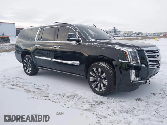 2015 Cadillac Escalade ESV Platinum z VIN 1GYS4UKJ0FR746571, wystawiony jako IAAI lot #38461309 z przebiegiem 65 724 mil mil oraz . Historia ofert i sprzedaży dostępna na DreamBid. Obrazek 1.