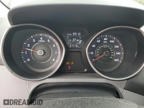 2015 Hyundai Elantra SE z VIN 5NPDH4AE1FH582987, wystawiony jako Copart lot #58307295 z przebiegiem 67 478 mil mil oraz Szkoda całkowita • Salvage title. Historia ofert i sprzedaży dostępna na DreamBid. Obrazek 9.