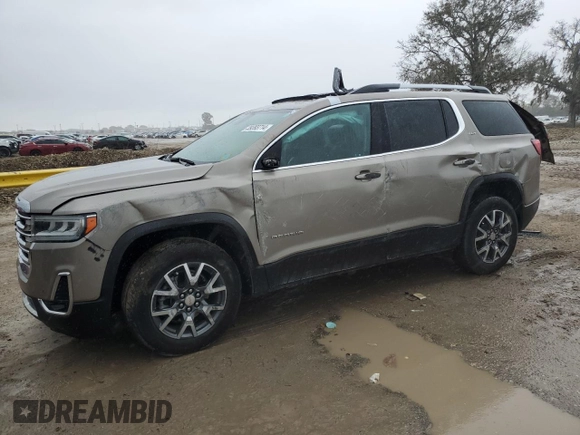 2022 GMC Acadia SLT with VIN 1GKKNML46NZ163078, listed as a Copart auction lot 39393714 with 16,535 mi miles and Salvage Title. Bid and sale history available at carsss.com. Image 1.