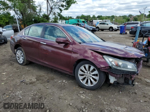 2015 Honda Accord EX-L with VIN 1HGCR2F80FA188373, listed as a Copart auction lot 55404475 with 130,961 mi miles and Salvage title. Bid and sale history available at DreamBid. Image 4.