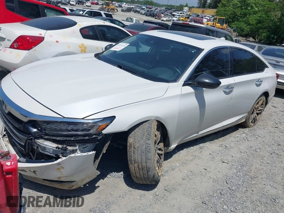 2021 Honda Accord Touring with VIN 1HGCV2F98MA015203, listed as a IAAI auction lot 42313124 with 55,530 mi miles and . Bid and sale history available at DreamBid. Image 2.