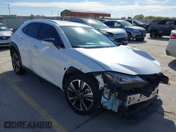 2021 Lexus UX with VIN JTHX3JBH5M2034944, listed as a IAAI auction lot 41068335 with 53,522 mi miles. Bid and sale history available at carsss.com. Image 1.