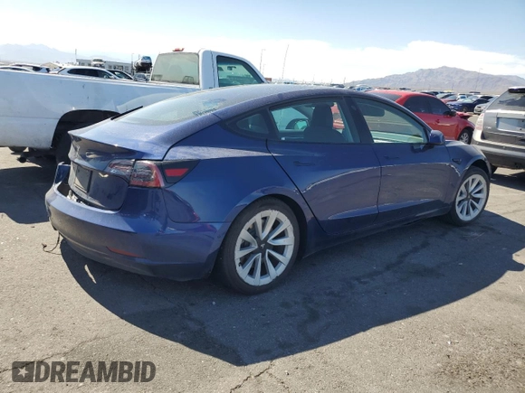2022 Tesla Model 3 z VIN 5YJ3E1EA2NF144549, wystawiony jako Copart lot #52940385 z przebiegiem 102 161 mil mil oraz Czysty tytuł • Clean title. Historia ofert i sprzedaży dostępna na DreamBid. Obrazek 3.