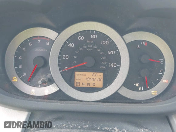 2008 Toyota RAV4 Limited with VIN JTMZK31V385019850, listed as a IAAI auction lot 42663641 with 194,878 mi miles and . Bid and sale history available at DreamBid. Image 7.