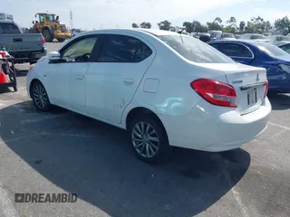 2018 Mitsubishi Mirage G4 SE with VIN ML32F4FJ9JHF15067, listed as a IAAI auction lot 41697906 with 37,906 mi miles. Bid and sale history available at carsss.com. Image 3.