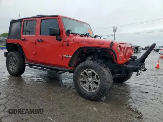 2014 Jeep Wrangler Unlimited Rubicon X with VIN 1C4BJWFG9EL322266, listed as a Copart auction lot 54381095 with 126,850 mi miles and Salvage title. Bid and sale history available at DreamBid. Image 4.