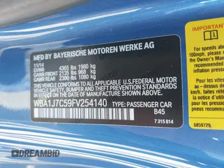 2015 BMW 2 Series M235i with VIN WBA1J7C59FV254140, listed as a IAAI auction lot 41642427 with 23,957 mi miles and . Bid and sale history available at carsss.com. Image 9.