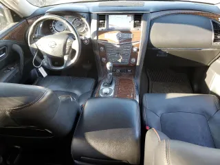 2017 Nissan Armada Platinum with VIN JN8AY2NE1H9704006, listed as a Copart auction lot 48964655 with 86,907 mi miles and Salvage Title. Bid and sale history available at carsss.com. Image 8.