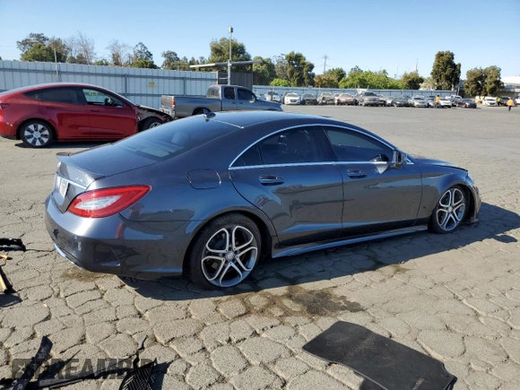 2015 Mercedes-Benz CLS-Class CLS 400 with VIN WDDLJ6HB9FA134596, listed as a Copart auction lot 69209994 with 77,209 mi miles and Salvage Title. Bid and sale history available at carsss.com. Image 3.