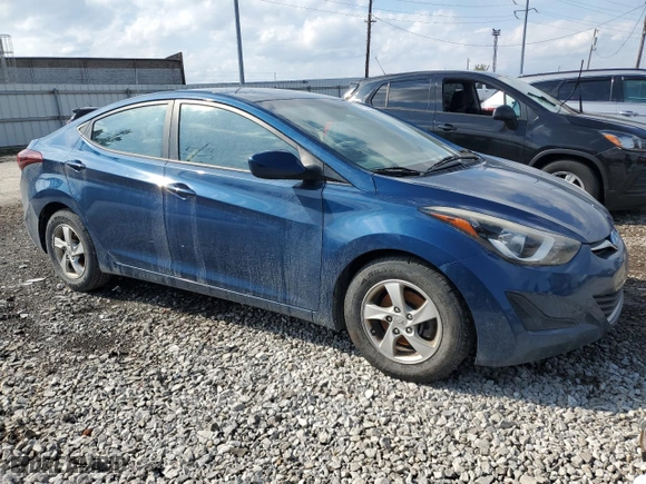 2015 Hyundai Elantra Limited with VIN KMHDH4AE9FU302282, listed as a Copart auction lot 51079895 with 121,636 mi miles and Clean Title. Bid and sale history available at carsss.com. Image 4.