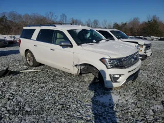 2021 Ford Expedition Max Platinum with VIN 1FMJK1MTXMEA30295, listed as a Copart auction lot 41738105 with 79,779 mi miles and Salvage title. Bid and sale history available at DreamBid. Image 4.