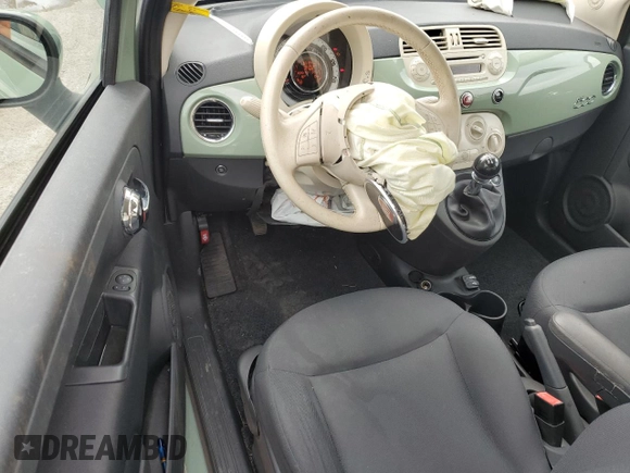 2015 FIAT 500 Pop with VIN 3C3CFFAR2FT501922, listed as a Copart auction lot 60263845 with 83,194 mi miles and Salvage title. Bid and sale history available at DreamBid. Image 8.