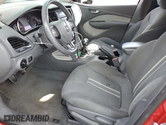 2013 Dodge Dart SXT with VIN 1C3CDFBH8DD641326, listed as a Copart auction lot 47067685 with 107,618 mi miles and Salvage Title. Bid and sale history available at carsss.com. Image 7.