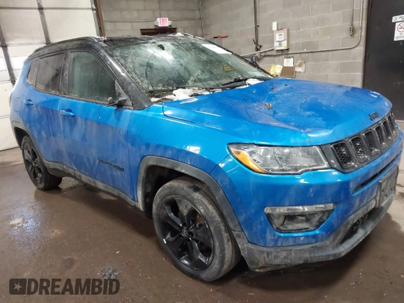 2018 Jeep Compass Altitude with VIN 3C4NJDBBXJT314140, listed as a IAAI auction lot 41289663 with 88,279 mi miles and . Bid and sale history available at carsss.com. Image 1.