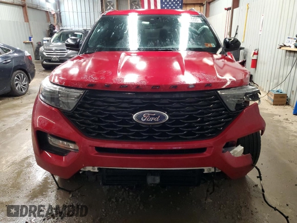 2023 Ford Explorer ST-Line with VIN 1FMSK8KH0PGC01673, listed as a Copart auction lot 62283555 with 7,800 mi miles and Salvage title. Bid and sale history available at DreamBid. Image 5.