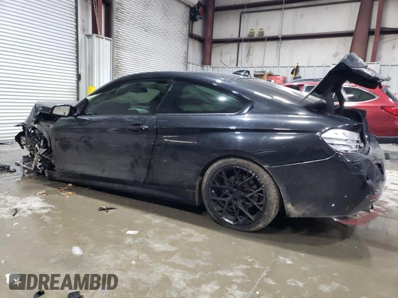 2015 BMW 4 Series 428i xDrive with VIN WBA3N9C59FK247683, listed as a Copart auction lot 41678035 with 81,850 mi miles and Salvage title. Bid and sale history available at DreamBid. Image 2.