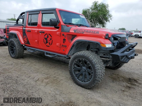 2021 Jeep Gladiator Sport S z VIN 1C6JJTAG3ML550206, wystawiony jako Copart lot #45973855 z przebiegiem 60 867 mil mil oraz Szkoda całkowita • Salvage title. Historia ofert i sprzedaży dostępna na DreamBid. Obrazek 4.