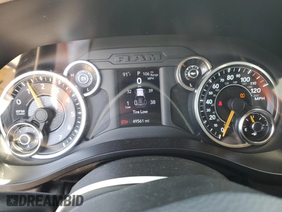 2020 Ram 1500 Big Horn с VIN 1C6RREBG3LN289426, выставлен на аукционе Copart как лот 65941954 с пробегом 49 561 миль миль и Списание • Salvage title. История ставок и продаж доступна на DreamBid. Изображение 9.