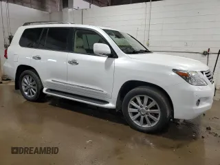 2011 Lexus LX 570 with VIN JTJHY7AX4B4073980, listed as a Copart auction lot 48960425 with 201,143 mi miles and Clean Title. Bid and sale history available at DreamBid. Image 4.