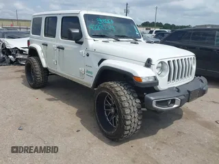 2020 Jeep Wrangler Unlimited Sahara High Altitude with VIN 1C4HJXEG2LW265227, listed as a IAAI auction lot 42270274 with 77,534 mi miles and . Bid and sale history available at DreamBid. Image 1.