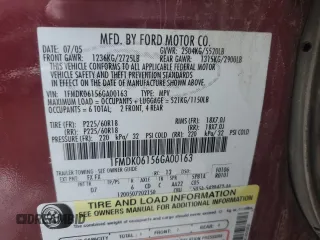 2006 Ford Freestyle Limited with VIN 1FMDK06156GA00163, listed as a Copart auction lot 86927374 with 0 mi miles and Salvage Title. Bid and sale history available at carsss.com. Image 13.