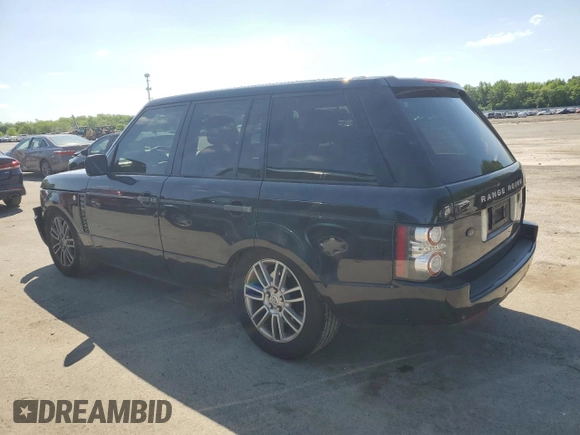 2011 Land Rover Range Rover HSE with VIN SALME1D43BA358396, listed as a Copart auction lot 57462145 with 161,192 mi miles and Salvage title. Bid and sale history available at DreamBid. Image 2.