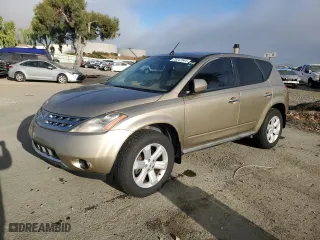 2006 Nissan Murano S with VIN JN8AZ08T56W423837, listed as a Copart auction lot 70247344 with 166,424 mi miles and Salvage Title. Bid and sale history available at carsss.com. Image 1.