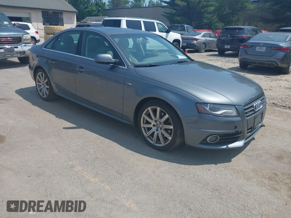 2012 Audi A4 Premium Plus с VIN WAUFFAFL4CN020434, выставлен на аукционе IAAI как лот 42514429 с пробегом 113 584 миль миль и . История ставок и продаж доступна на DreamBid. Изображение 1.