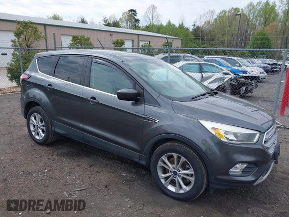 2017 Ford Escape SE with VIN 1FMCU9GD1HUC27843, listed as a IAAI auction lot 42009686 with 111,290 mi miles and . Bid and sale history available at DreamBid. Image 1.