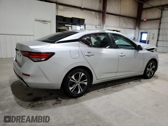 2022 Nissan Sentra SV with VIN 3N1AB8CV9NY290274, listed as a Copart auction lot 50655435 with 53,060 mi miles and Salvage Title. Bid and sale history available at DreamBid. Image 3.