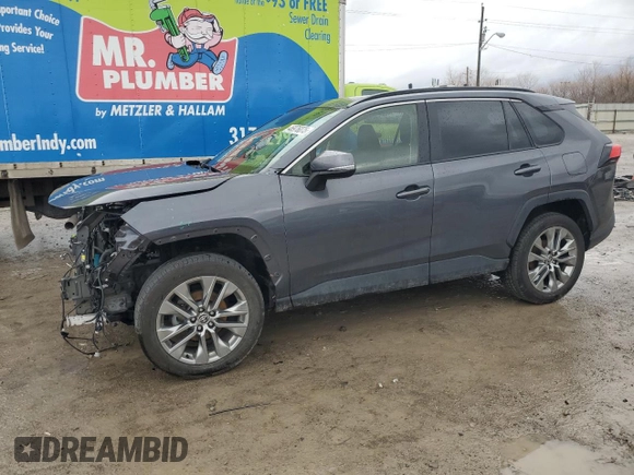 2023 Toyota RAV4 XLE Premium with VIN JTMA1RFV2PD096094, listed as a Copart auction lot 46976075 with 33,923 mi miles and Salvage Title. Bid and sale history available at carsss.com. Image 1.