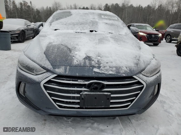2017 Hyundai Elantra SE with VIN KMHD84LFXHU169749, listed as a Copart auction lot 87589625 with 255,199 mi miles and Salvage Title. Bid and sale history available at carsss.com. Image 5.