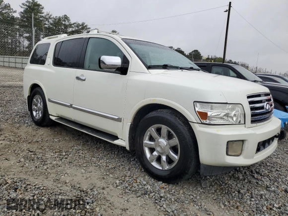 2007 Infiniti QX56 with VIN 5N3AA08A87N800110, listed as a Copart auction lot 49846735 with 147,362 mi miles and Salvage Title. Bid and sale history available at carsss.com. Image 4.