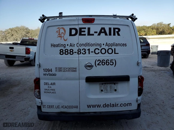 2015 Nissan NV200 S with VIN 3N6CM0KN5FK704784, listed as a Copart auction lot 76839564 with 176282 miles and Salvage Title. Bid and sale history available at carsss.com. Image 6.