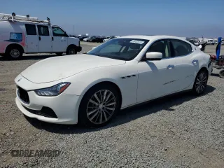 2015 Maserati Ghibli with VIN ZAM57XSA3F1159206, listed as a Copart auction lot 60482635 with 35,089 mi miles and Salvage title. Bid and sale history available at DreamBid. Image 1.