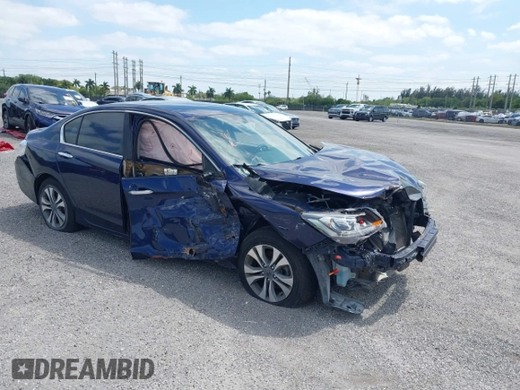 2015 Honda Accord LX with VIN 1HGCR2F35FA198109, listed as a IAAI auction lot 40899343 with Not Provided miles. Bid and sale history available at carsss.com. Image 1.