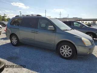 2007 Kia Sedona EX with VIN KNDMB233076166751, listed as a Copart auction lot 50443565 with 216,592 mi miles and Salvage Title. Bid and sale history available at carsss.com. Image 4.