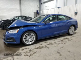 2019 Audi A5 Sportback Prestige with VIN WAUFNCF59KA010682, listed as a Copart auction lot 86769964 with 37,334 mi miles and Salvage Title. Bid and sale history available at carsss.com. Image 1.