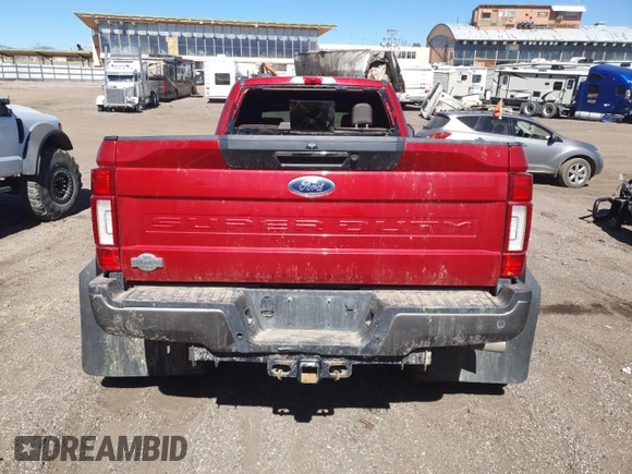 2020 Ford F-350 XL with VIN 1FT8W3DT0LED56110, listed as a Copart auction lot 48389875 with 148,604 mi miles and Salvage title. Bid and sale history available at DreamBid. Image 6.