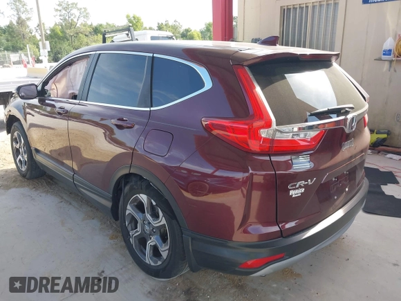2017 Honda CR-V EX with VIN 7FARW1H55HE020645, listed as a IAAI auction lot 42111202 with 51,445 mi miles. Bid and sale history available at carsss.com. Image 3.