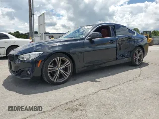 2017 BMW 4 Series 430i z VIN WBA4F7C5XHG437682, wystawiony jako Copart lot #56781835 z przebiegiem 129 639 mil mil oraz Szkoda całkowita • Salvage title. Historia ofert i sprzedaży dostępna na DreamBid. Obrazek 1.