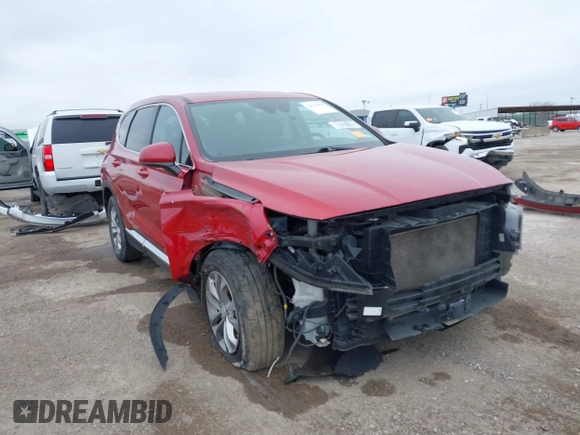 2020 Hyundai Santa Fe SEL with VIN 5NMS3CAD8LH138165, listed as a IAAI auction lot 41624458 with 115,944 mi miles. Bid and sale history available at carsss.com. Image 6.