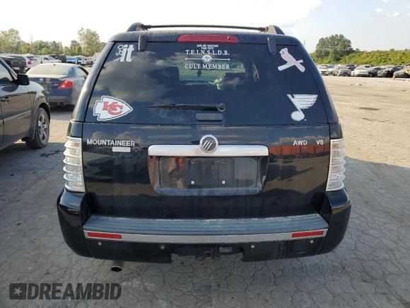2007 Mercury Mountaineer Premier with VIN 4M2EU48897UJ02387, listed as a Copart auction lot 72008804 with 159,262 mi miles and Salvage Title. Bid and sale history available at carsss.com. Image 6.
