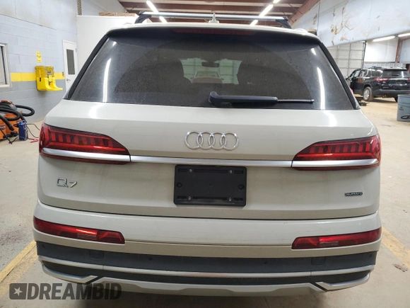 2021 Audi Q7 Premium Plus with VIN WA1LJAF72MD038939, listed as a Copart auction lot 85394184 with 61,947 mi miles and Salvage title. Bid and sale history available at DreamBid. Image 6.