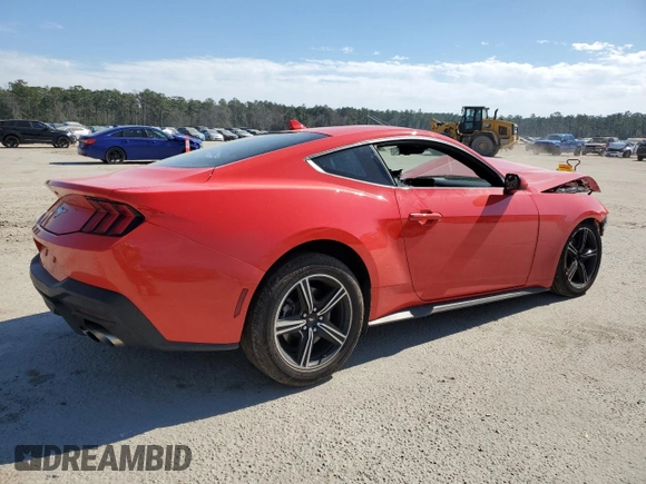 2024 Ford Mustang EcoBoost with VIN 1FA6P8TH0R5147236, listed as a Copart auction lot 46240535 with 0 mi miles and Salvage Title. Bid and sale history available at carsss.com. Image 3.