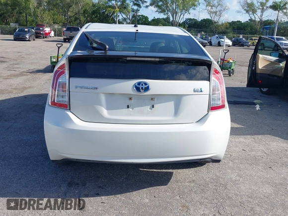 2013 Toyota Prius One with VIN JTDKN3DU5D1632145, listed as a IAAI auction lot 41955924 with 93,171 mi miles. Bid and sale history available at carsss.com. Image 17.